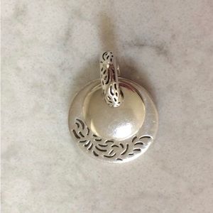 *Just sold* Silpada engravable .925 double disc pendant